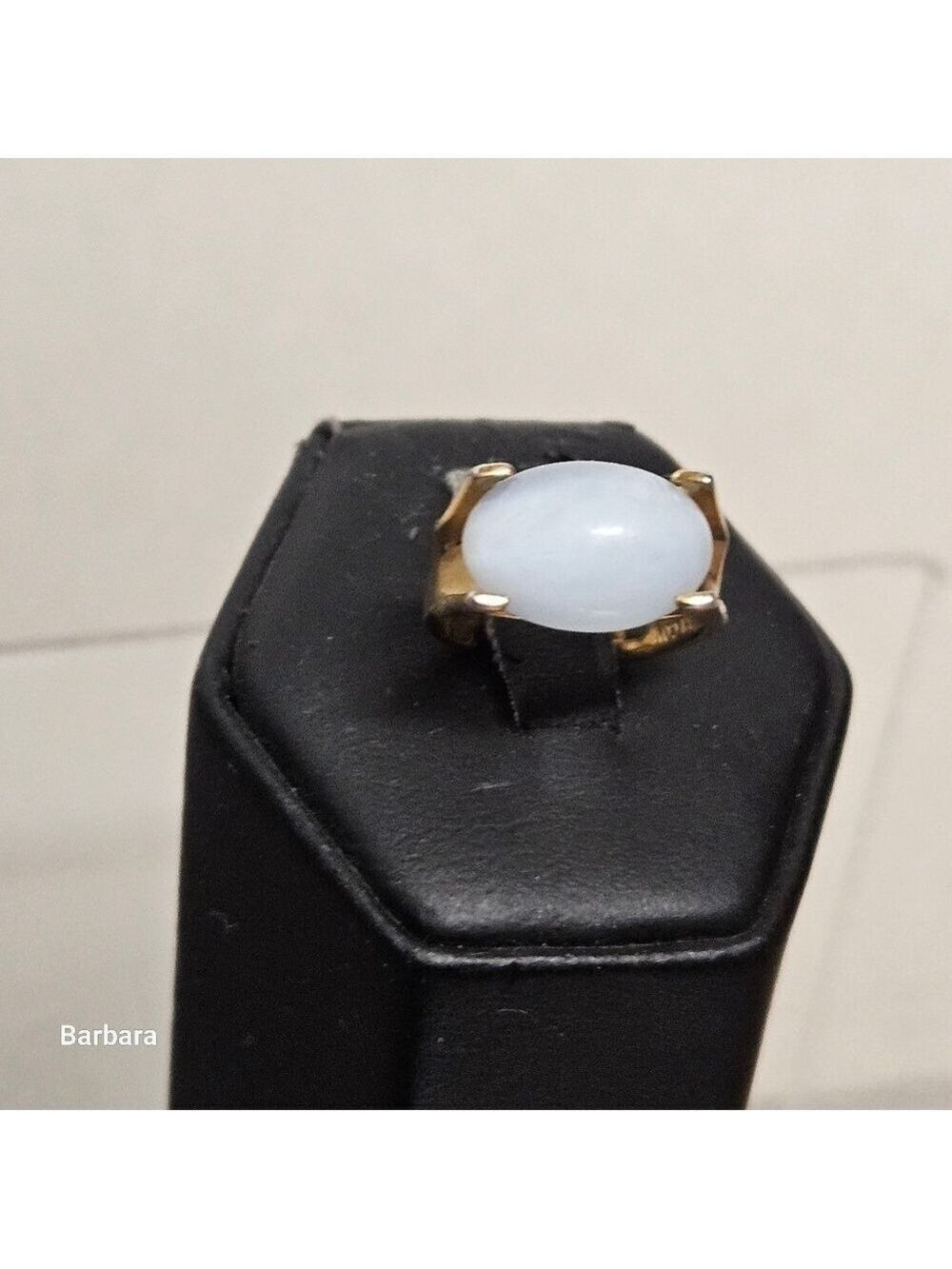 Vintage 66 Sarah Coventry Beauty Glo Moonstone Adjustable Ring, Size 4.75